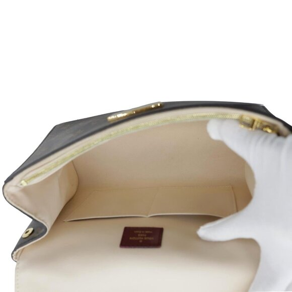 Louis Vuitton Braided Cluny BB Monogram Canvas Shoulder Bag Brown - Picture 10 of 12